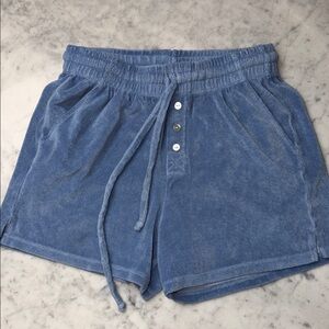 DONNI. Blue Terry Athletic Shorts